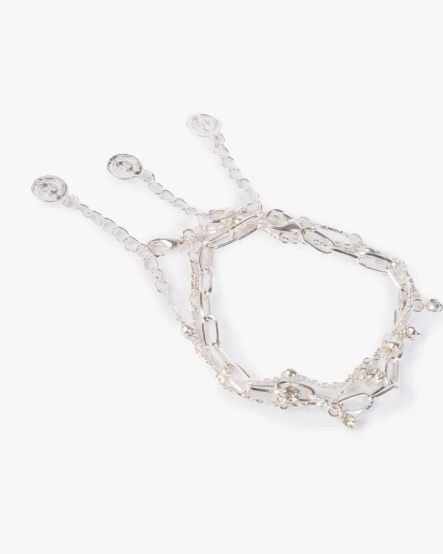 Silver Charm Fine Bracelet Pack sold by Collete Hayman