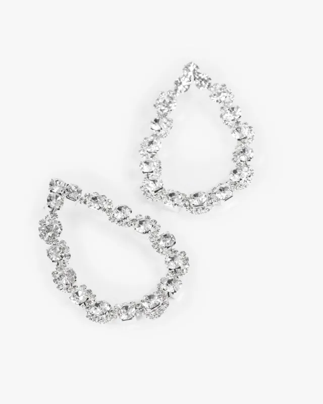 Crystal Round Teardrop Earrings sold by Collete Hayman