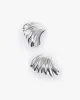 Silver Swirl Statement Stud Earrings sold by Collete Hayman