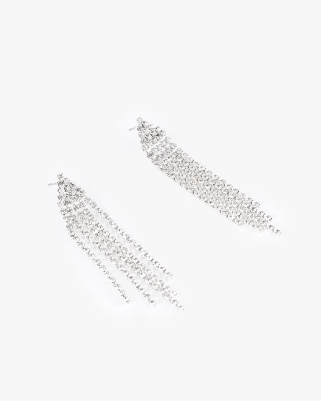 Crystal Medium Tassel Earrings sold by Collete Hayman