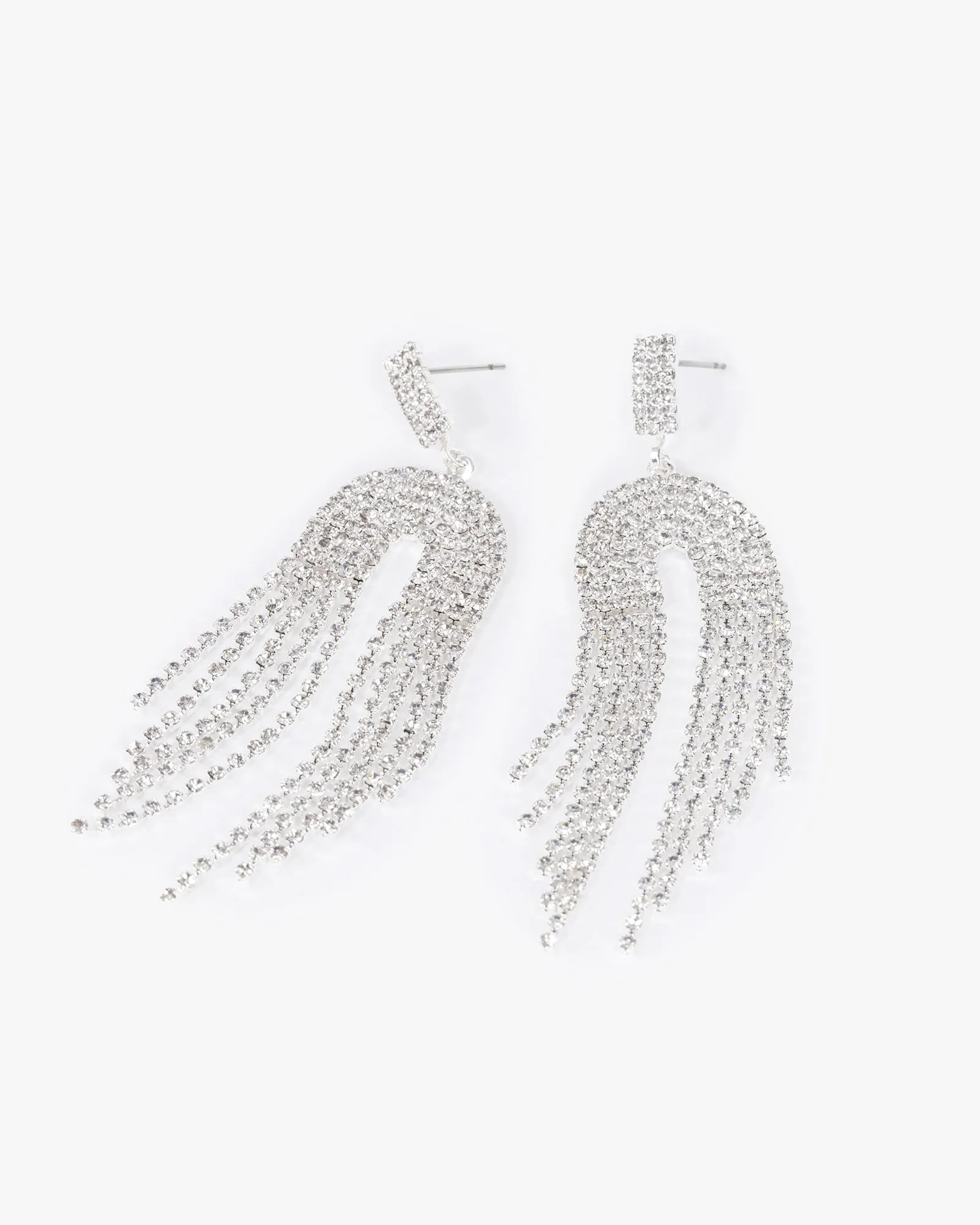 Crystal Arch Tassel Earrings sold by Collete Hayman