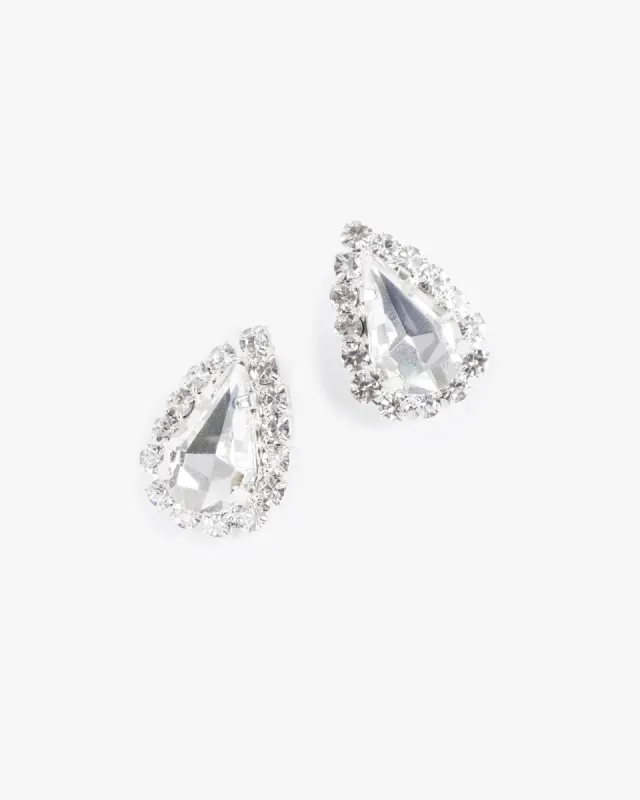 Crystal Pear Stud Earrings sold by Collete Hayman