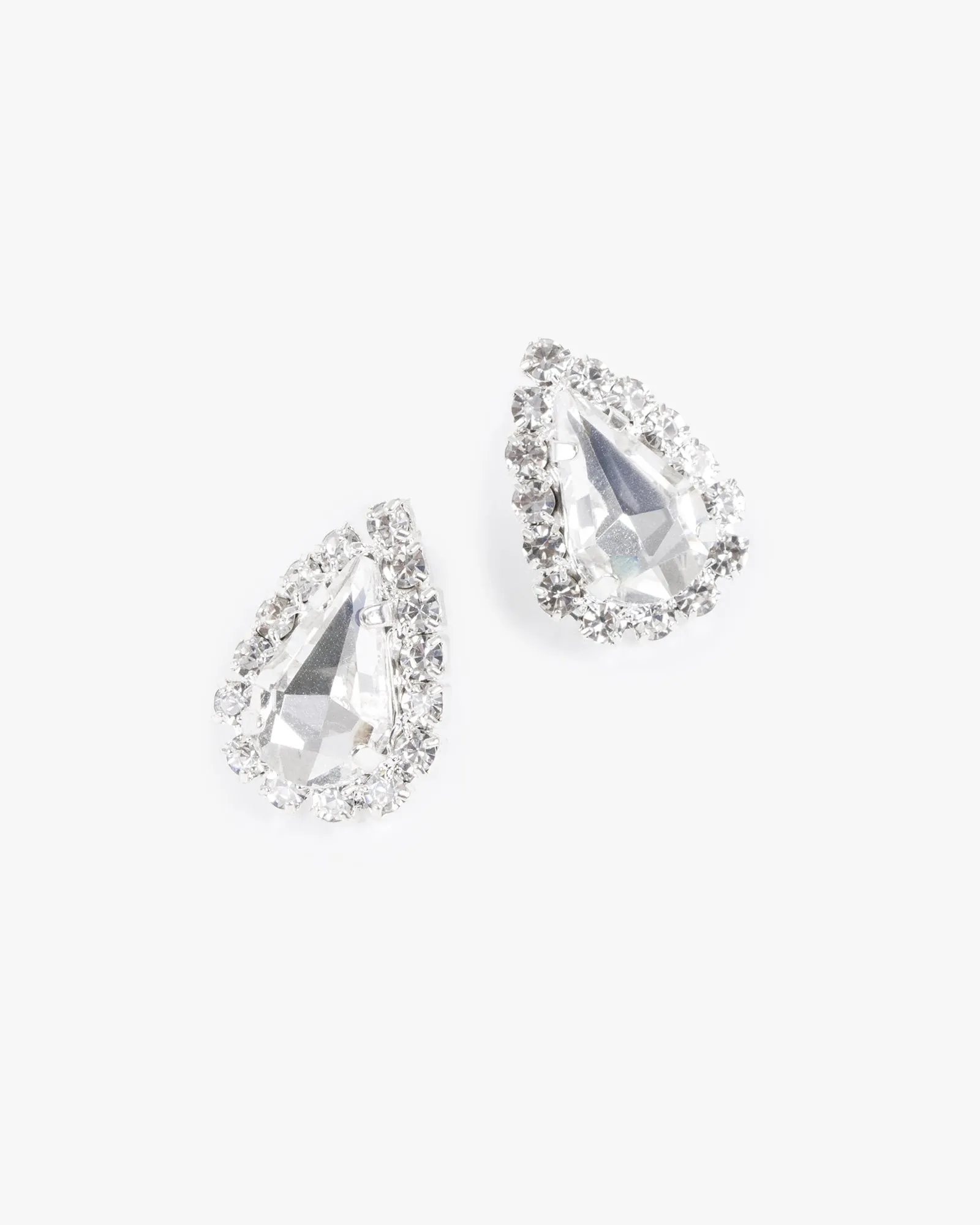 Crystal Pear Stud Earrings sold by Collete Hayman