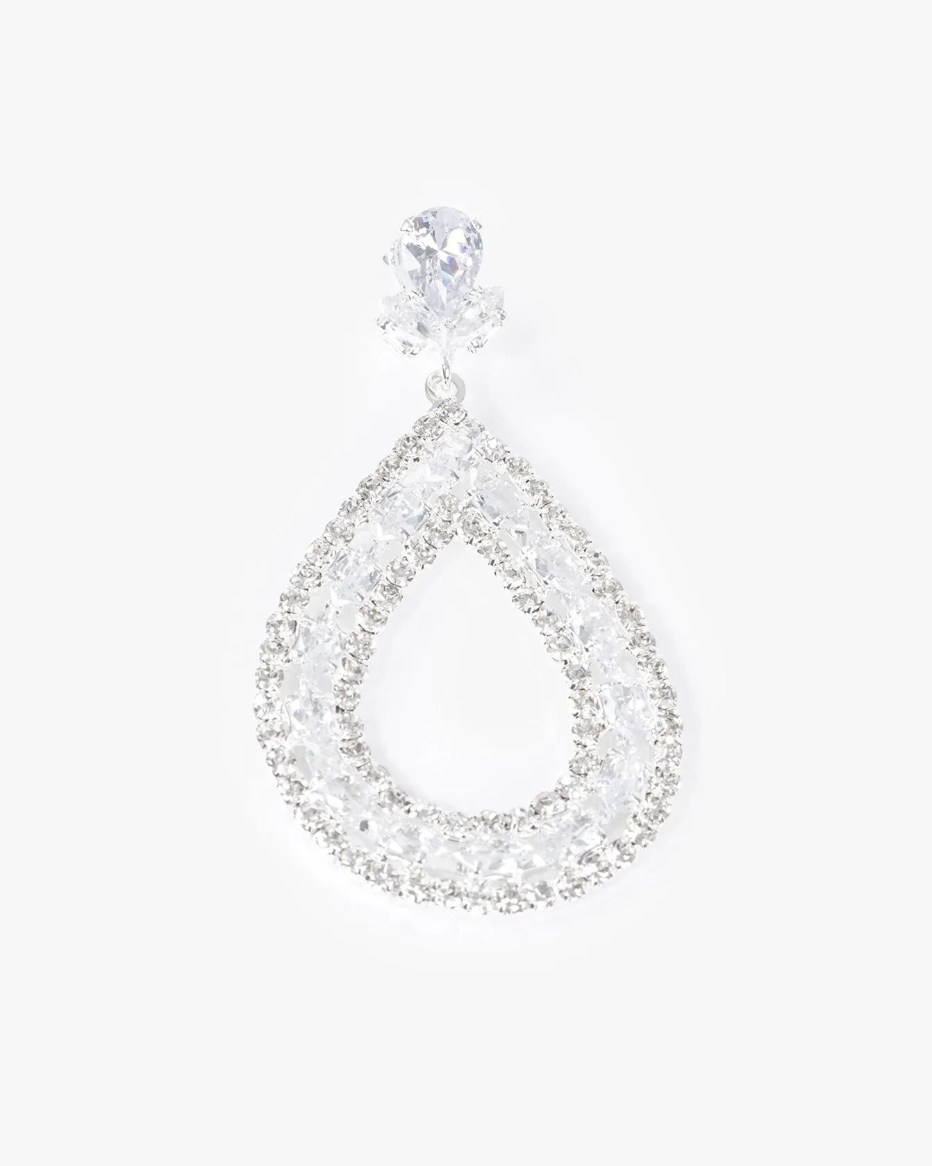 Crystal Tear Drop Statement Earrings sold by Collete Hayman product image thumbnail 2