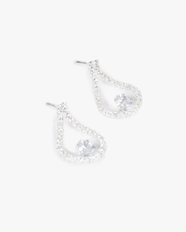 Crystal Looped Drop Earrings sold by Collete Hayman