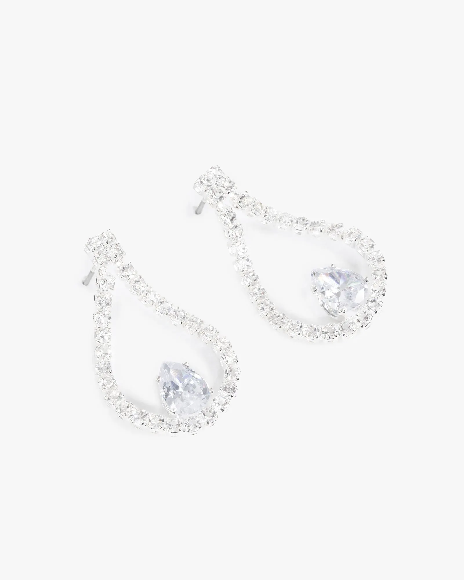 Crystal Looped Drop Earrings sold by Collete Hayman product image thumbnail 2