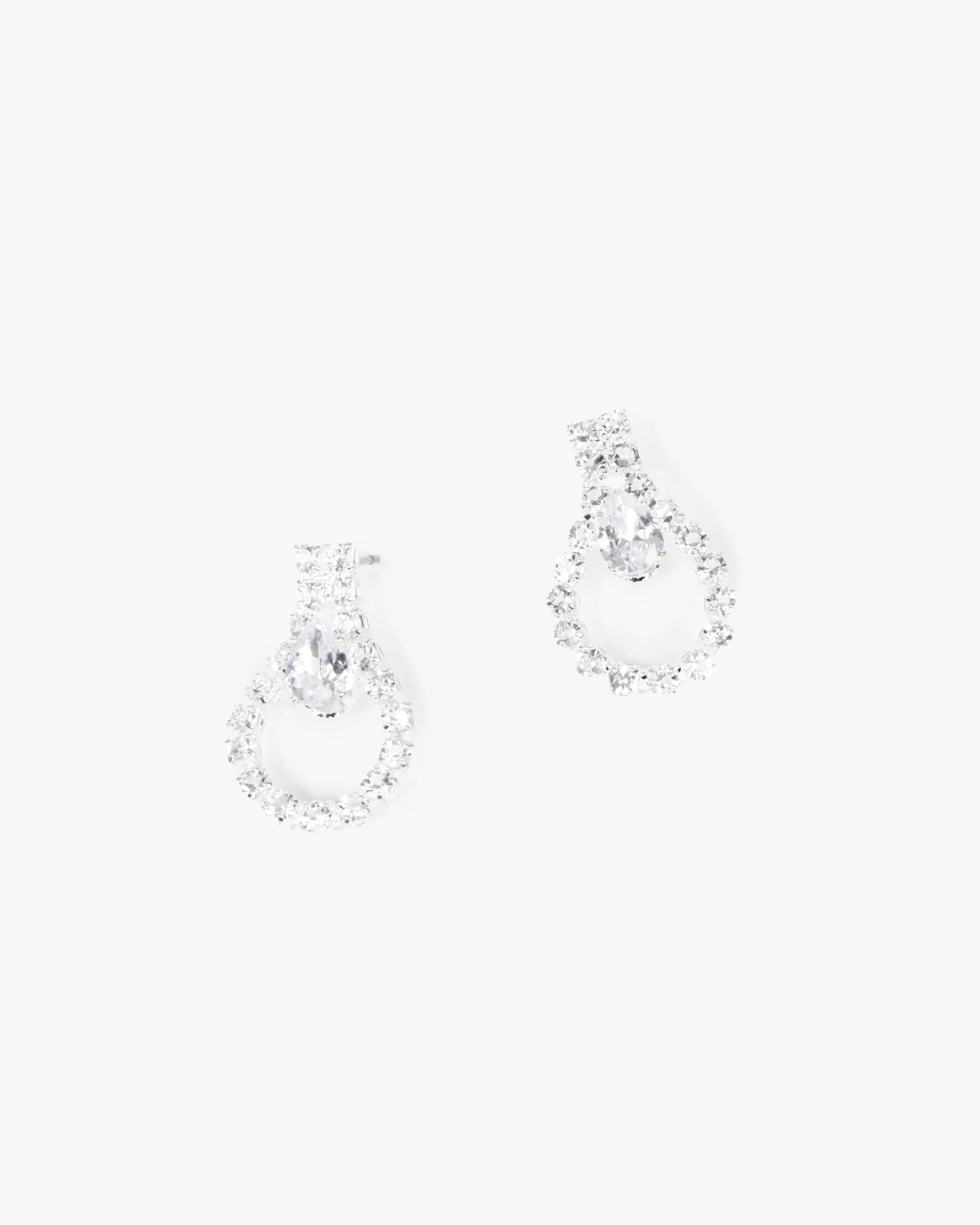 Crystal Tear Drop Stud Earrings sold by Collete Hayman product image thumbnail 2