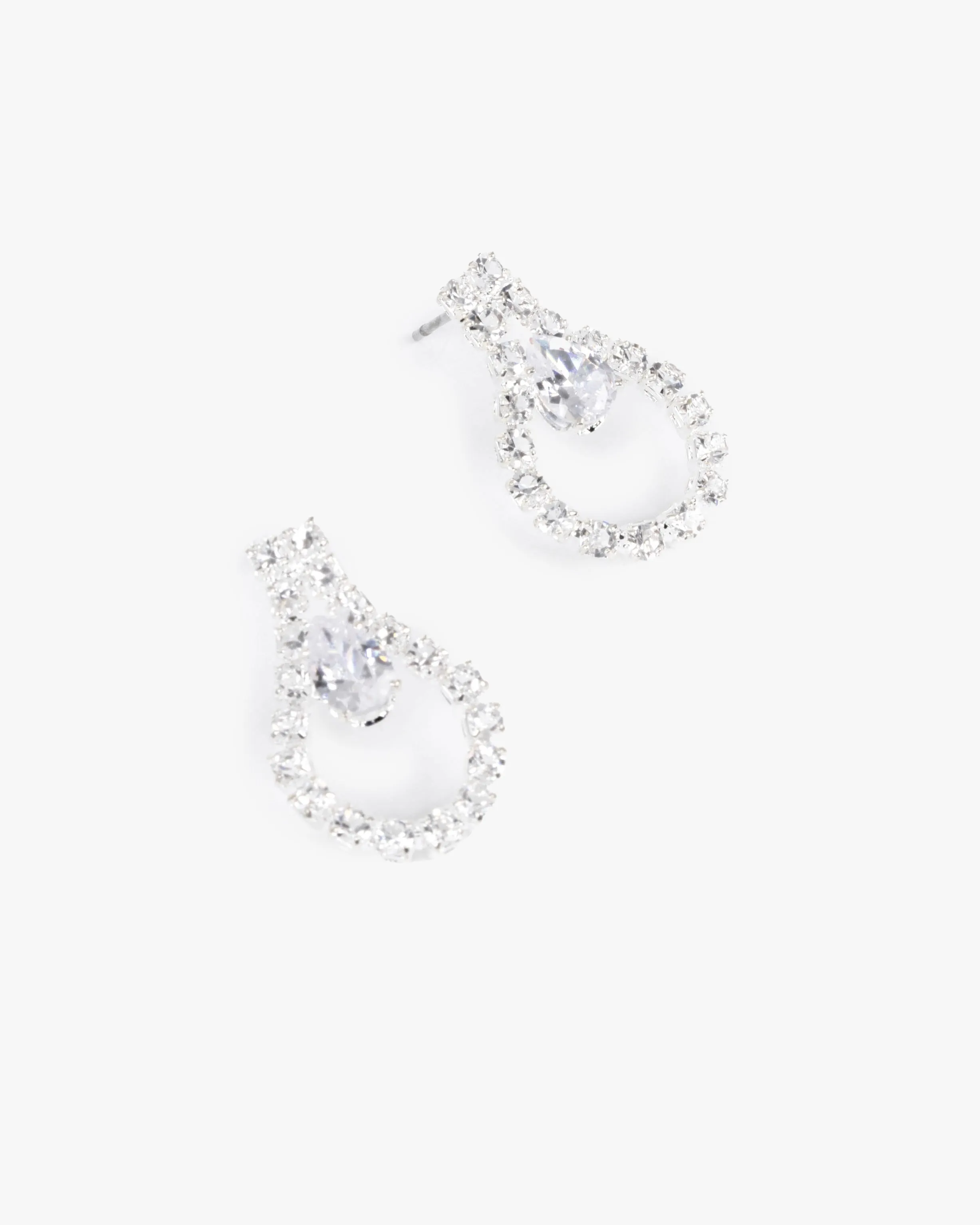 Crystal Tear Drop Stud Earrings sold by Collete Hayman