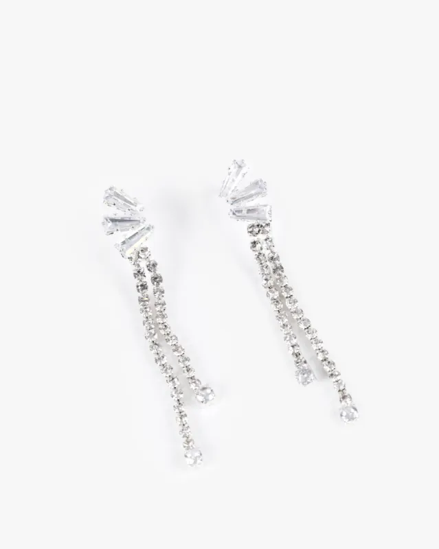 Crystal Fanned Tassel Earrings sold by Collete Hayman