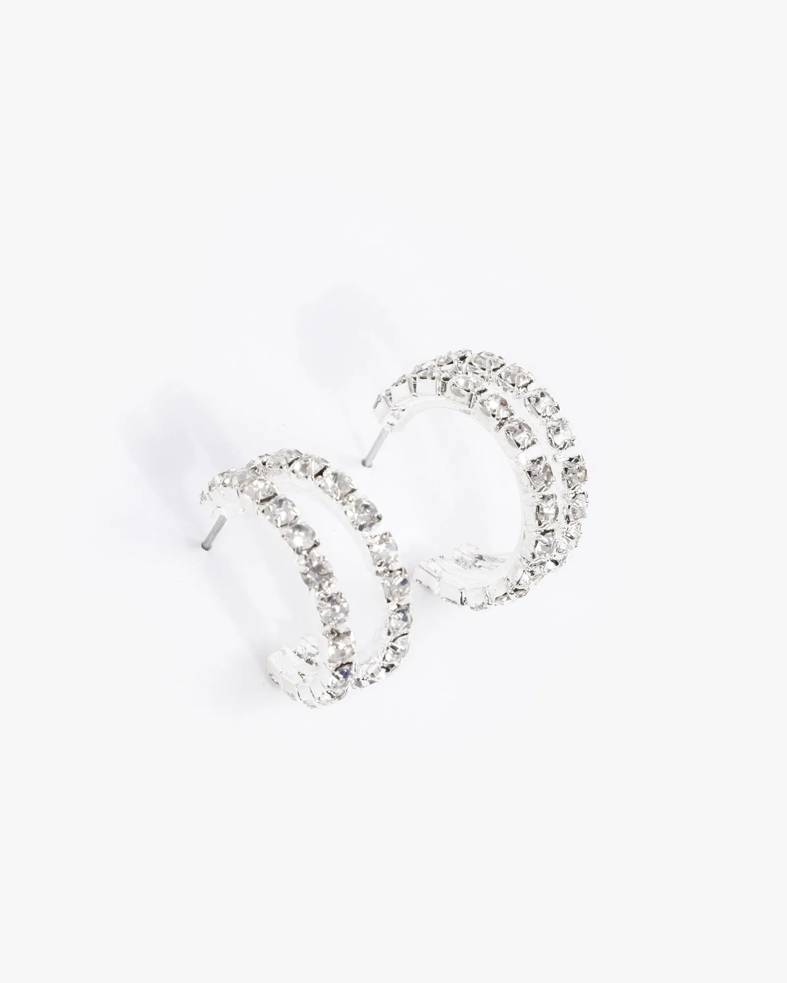 Crystal Double Hoop Earrings sold by Collete Hayman product image thumbnail 2