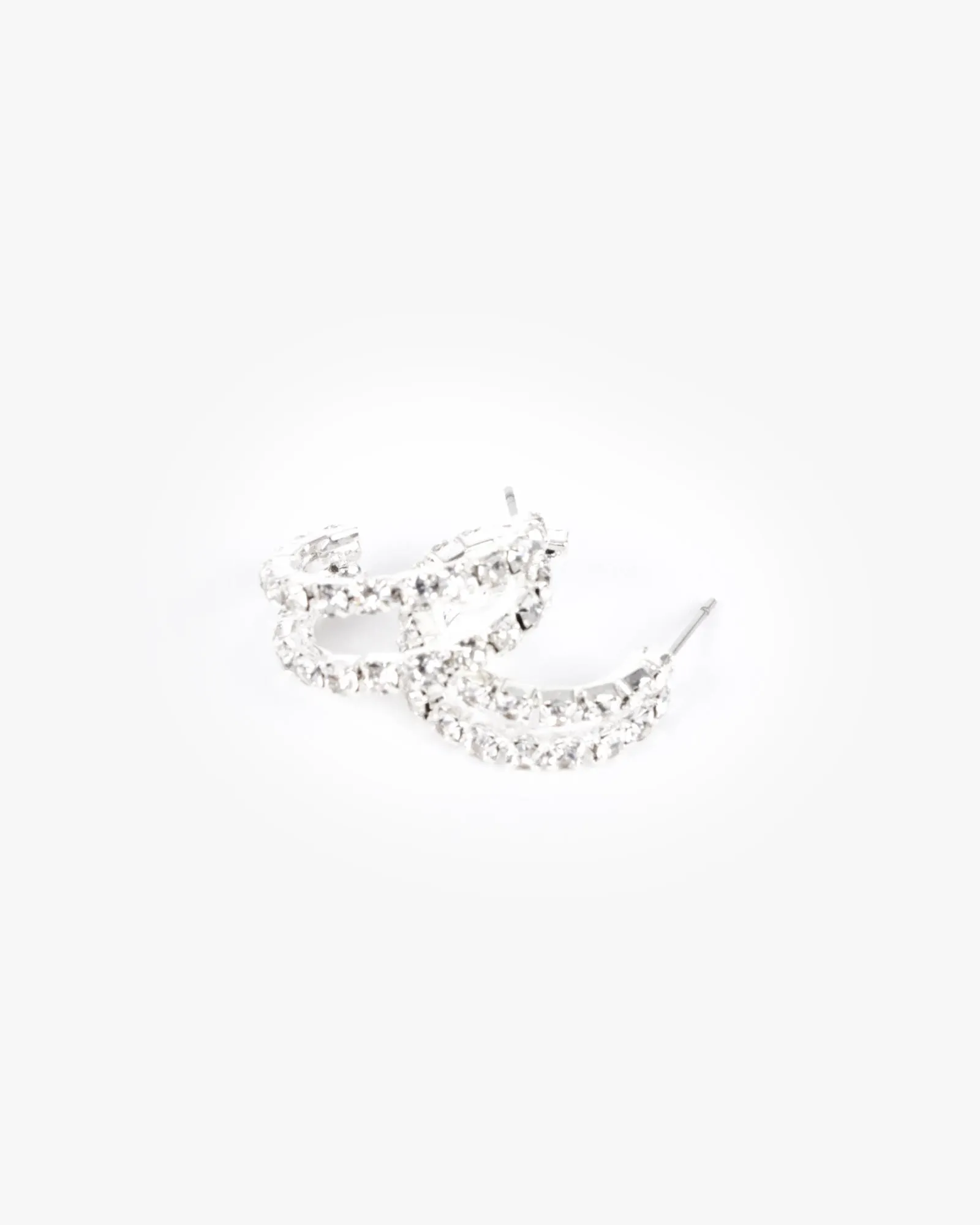 Crystal Double Hoop Earrings sold by Collete Hayman product image thumbnail 4