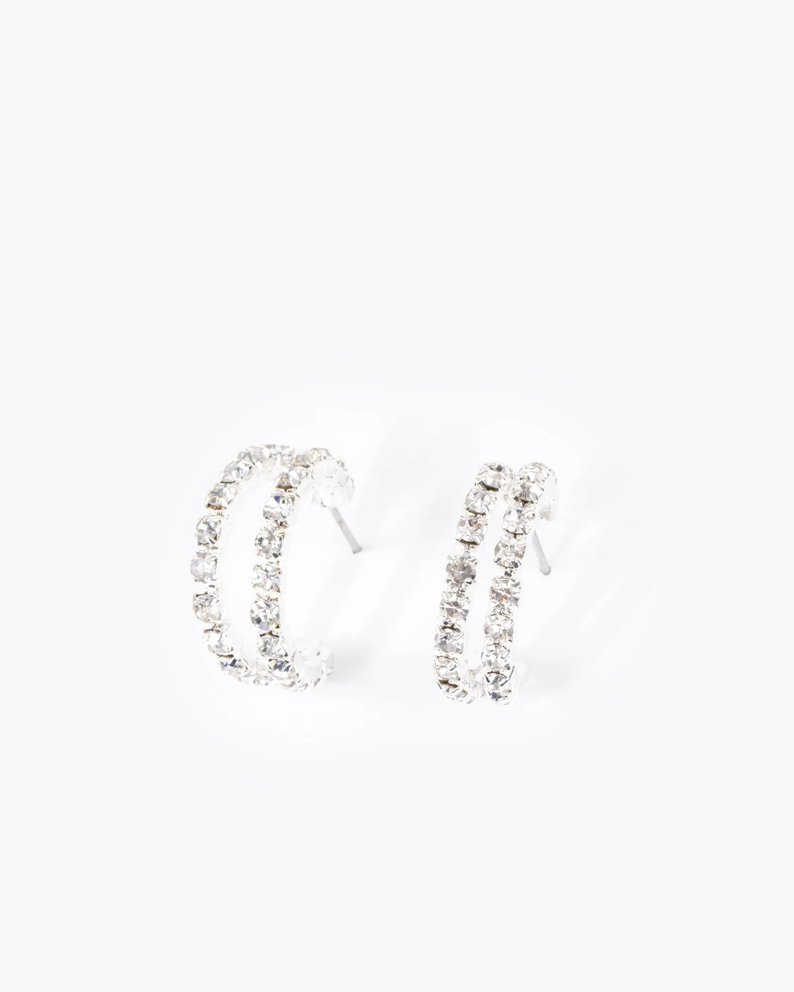 Crystal Double Hoop Earrings sold by Collete Hayman