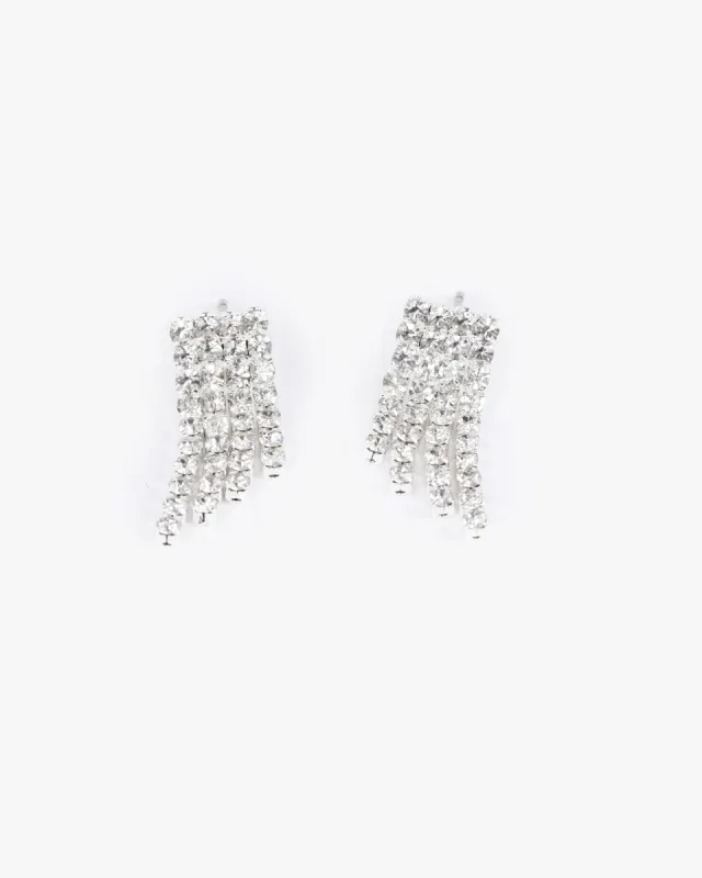 Crystal Mini Tassel Drop Earrings sold by Collete Hayman
