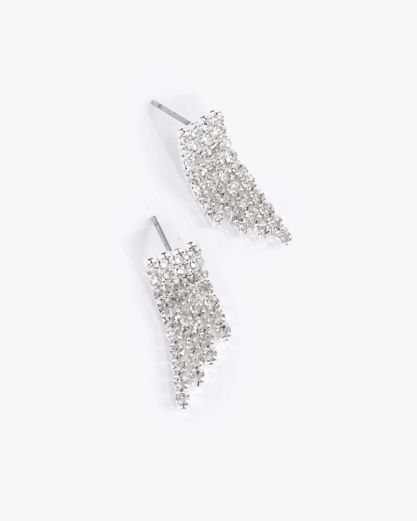 Crystal Mini Tassel Drop Earrings sold by Collete Hayman product image thumbnail 2