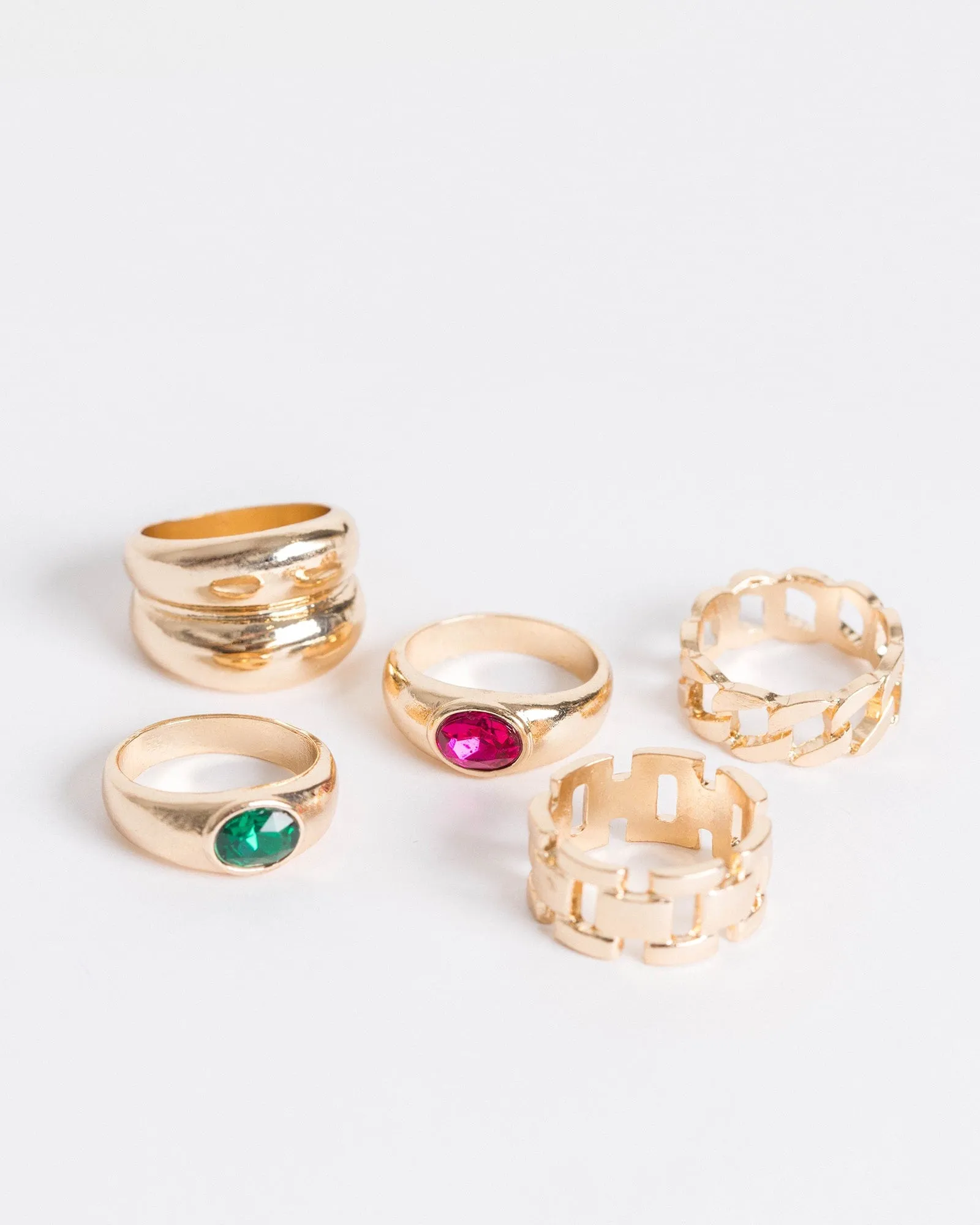 Chunky Chain Link Ring 5 Pack sold by Collete Hayman