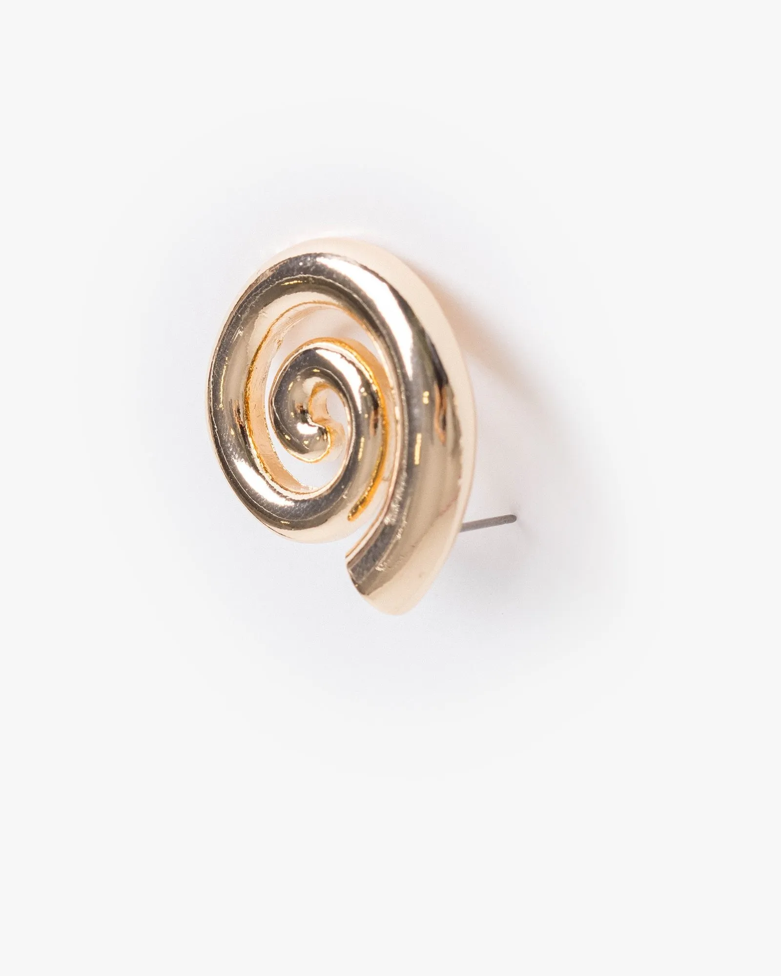 Gold Spiral Stud Earrings sold by Collete Hayman product image thumbnail 3