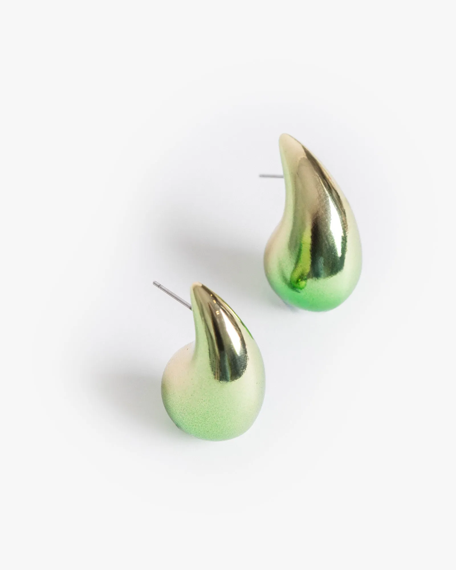 Green Ombre Tear Drop Earrings sold by Collete Hayman product image thumbnail 3