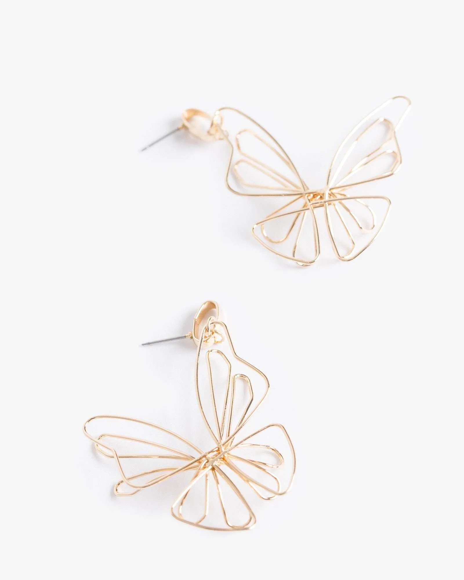 Gold Fine Wire Butterfly Earrings sold by Collete Hayman