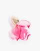 Pink Translucent Leaf Drop Earrings sold by Collete Hayman