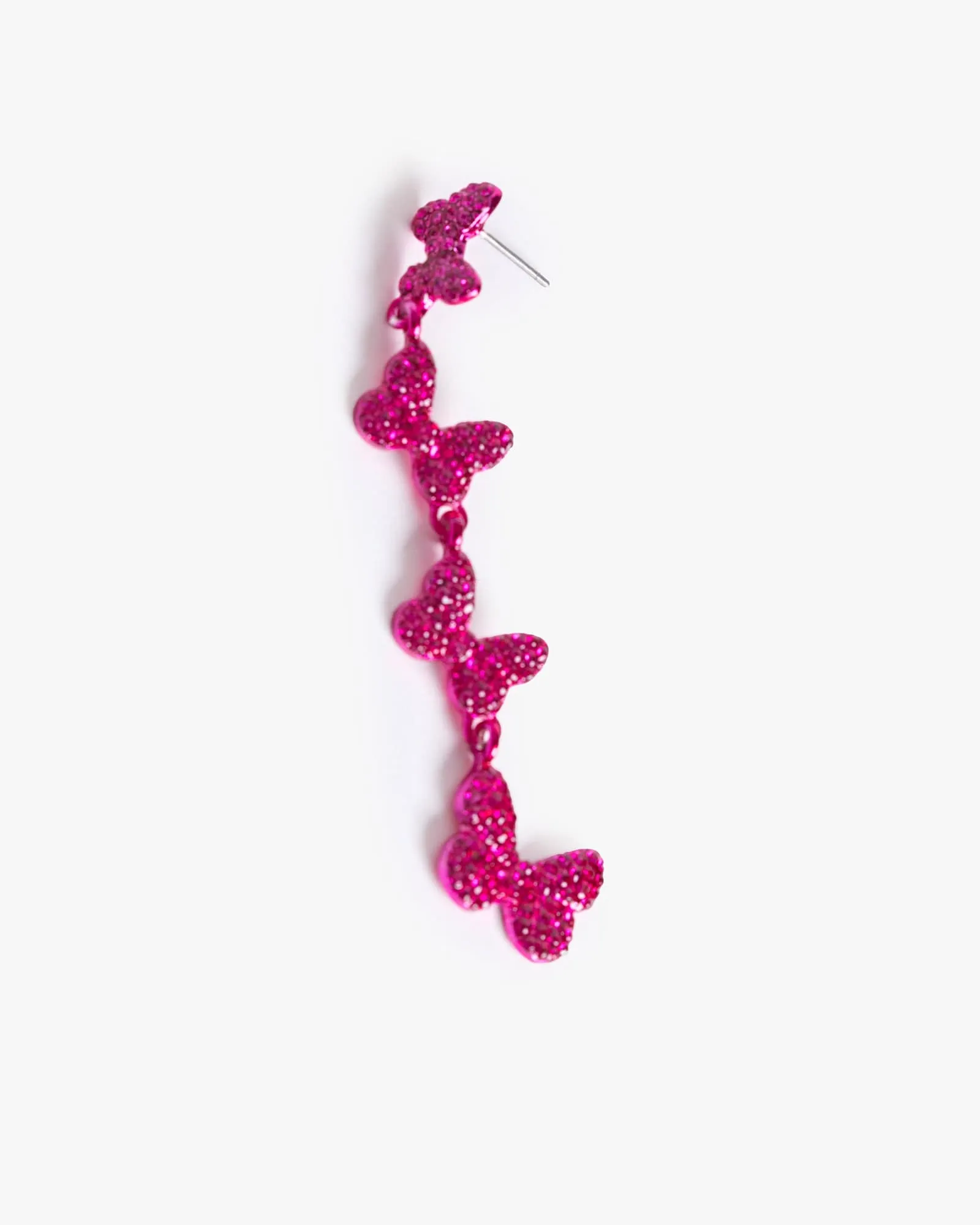 Pink Pave Butterfly Statement Earrings sold by Collete Hayman product image thumbnail 3