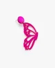 Pink Metallic Acrylic Butterfly Earrings sold by Collete Hayman