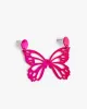 Pink Metallic Acrylic Butterfly Earrings sold by Collete Hayman