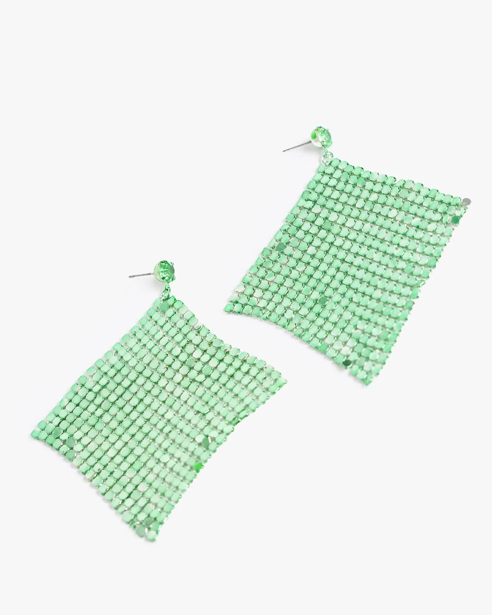 Green Mesh Drop Earrings sold by Collete Hayman