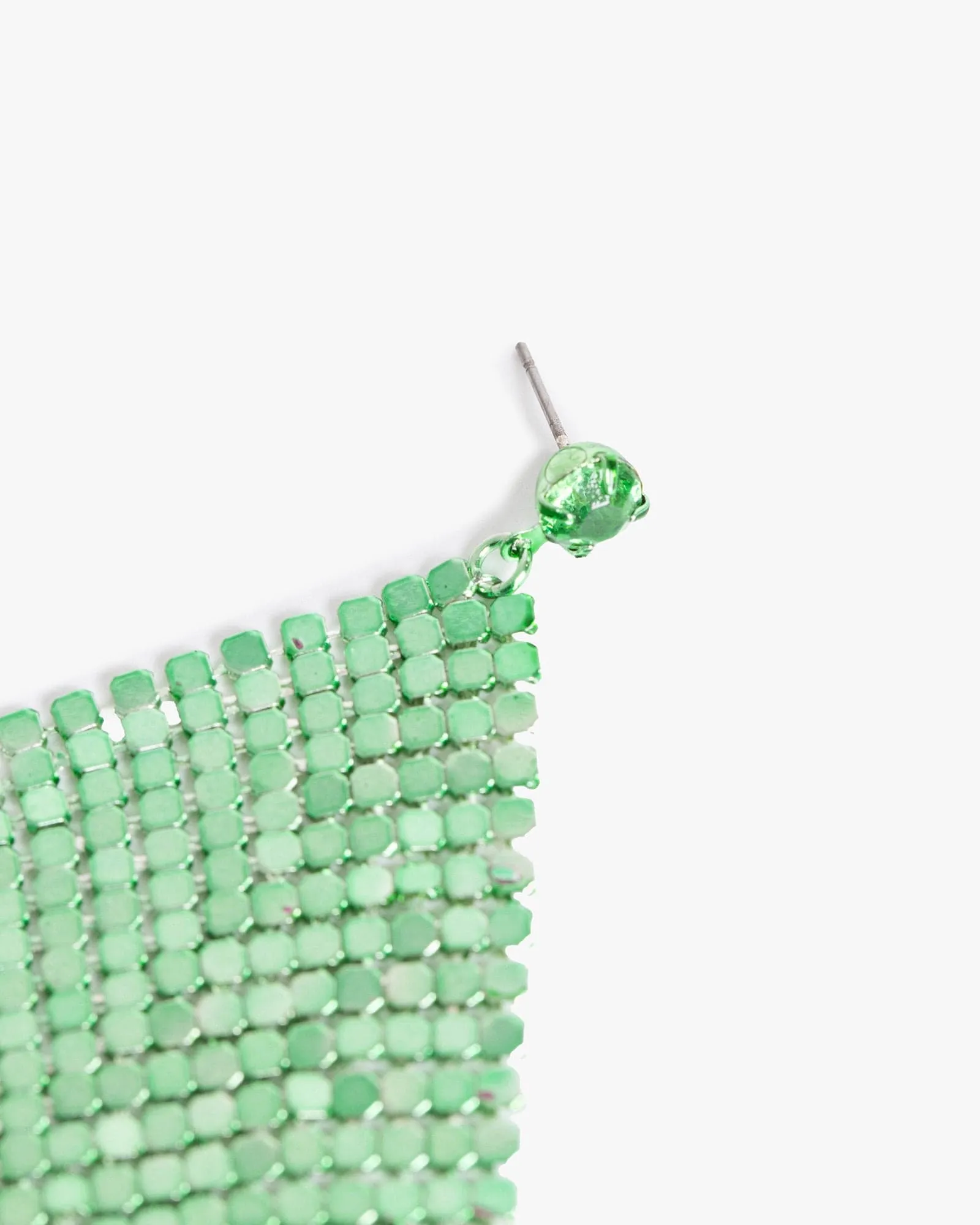 Green Mesh Drop Earrings sold by Collete Hayman product image thumbnail 3