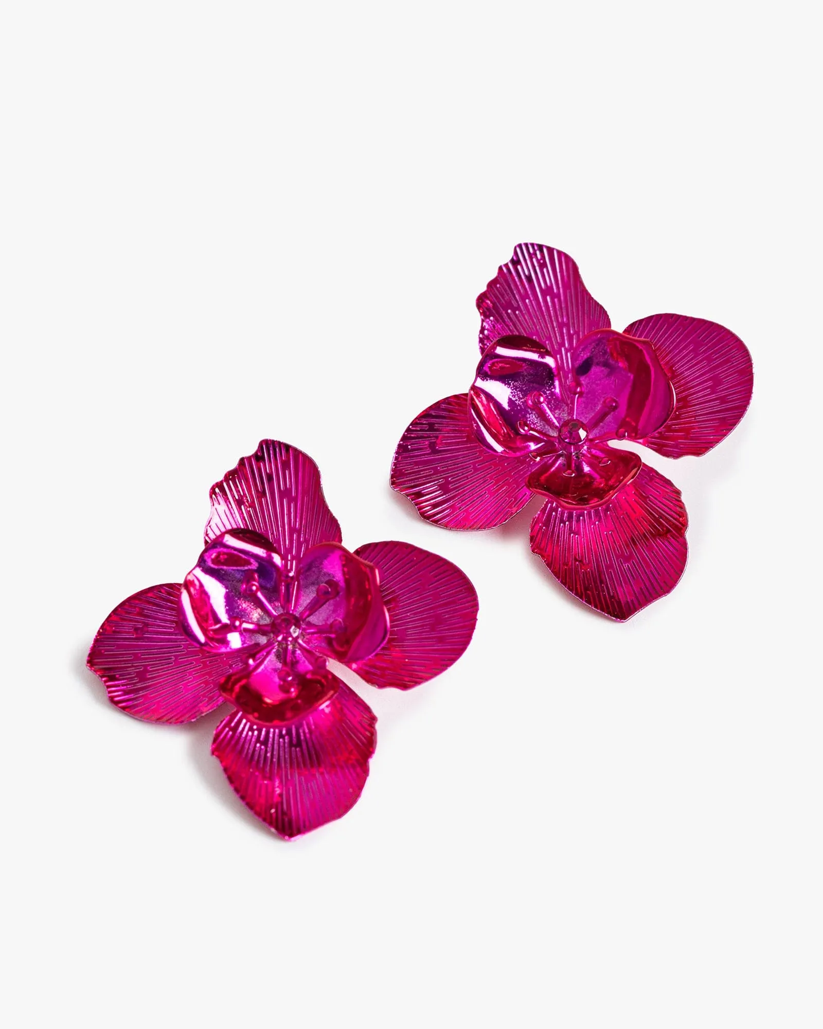 Pink Statement Flower Stud Earrings sold by Collete Hayman