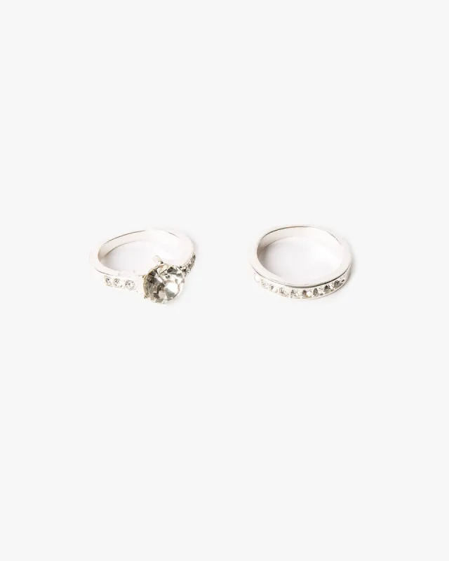 Crystal Silver 2 Pack Ring sold by Collete Hayman