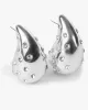 Silver Crystal Tear Drop Stud Earrings sold by Collete Hayman