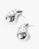 Silver Crystal Tear Drop Stud Earrings sold by Collete Hayman