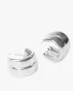 Silver Double Chubby Hoop Earrings sold by Collete Hayman