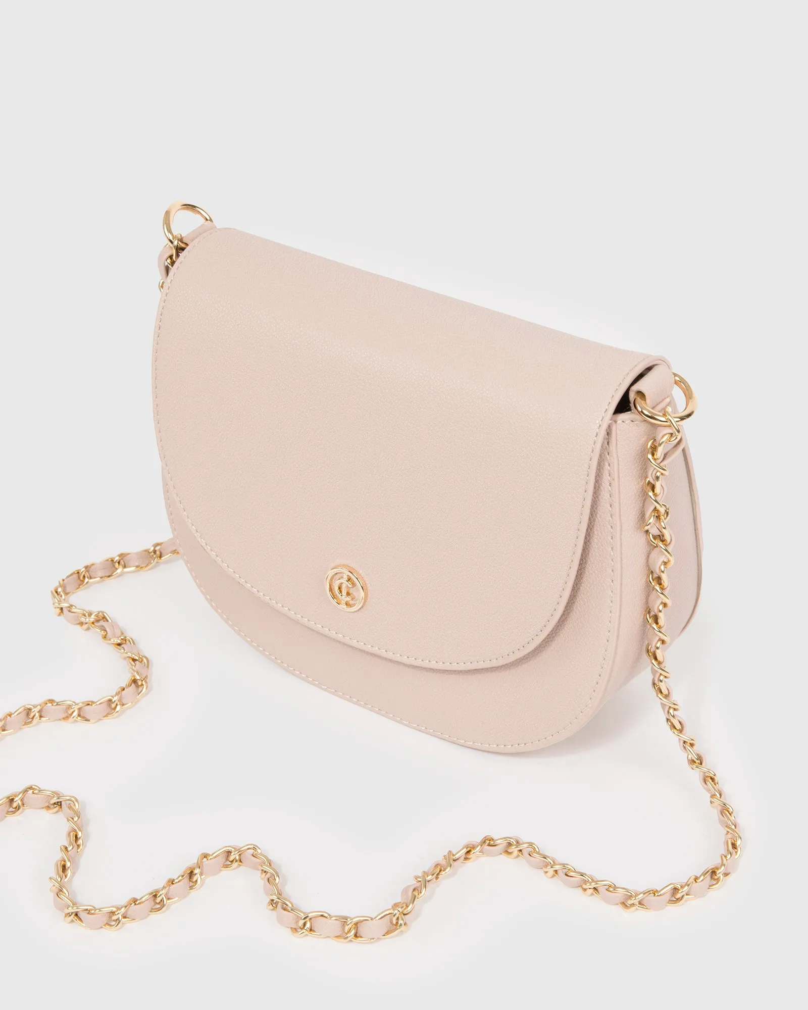 Taupe Sadie Saddle Bag sold by Collete Hayman product image thumbnail 4