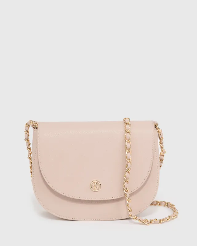 Taupe Sadie Saddle Bag sold by Collete Hayman