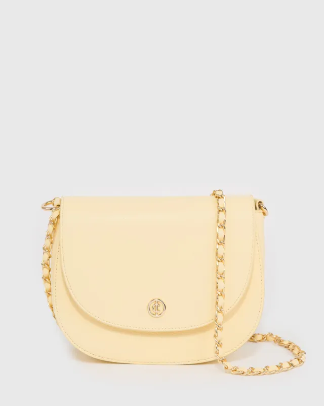 Yellow Sadie Saddle Bag sold by Collete Hayman