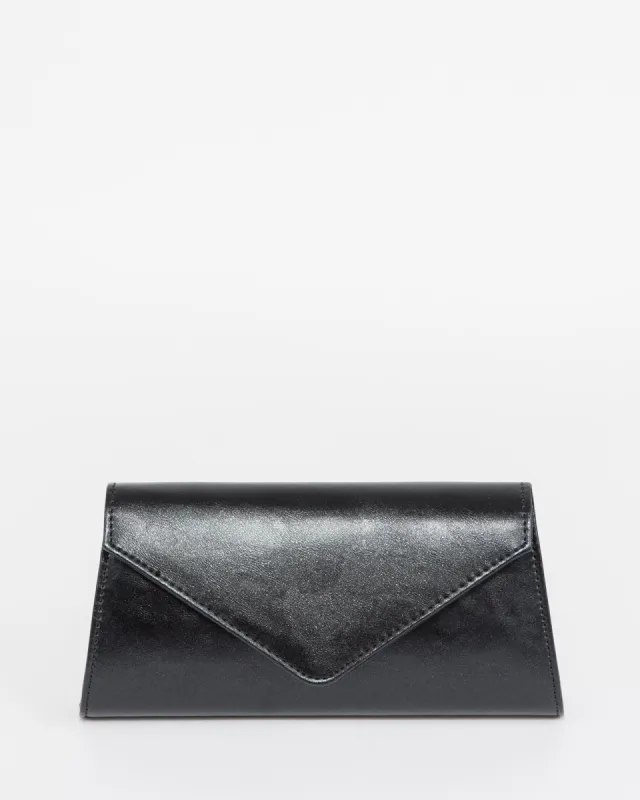 Black Paula Clutch Bag sold by Collete Hayman