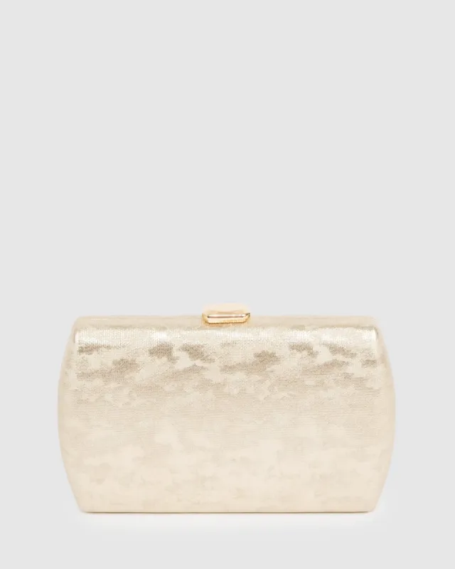 Gold Aliana Hardcase Clutch Bag sold by Collete Hayman