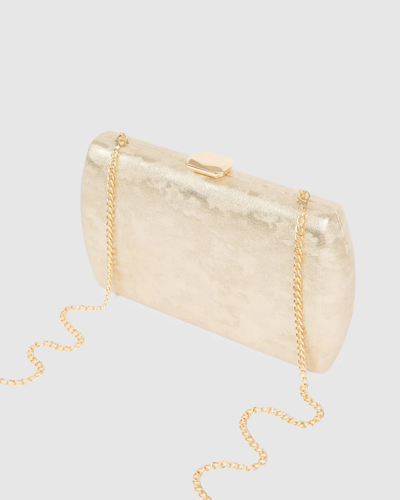 Gold Aliana Hardcase Clutch Bag sold by Collete Hayman product image thumbnail 4