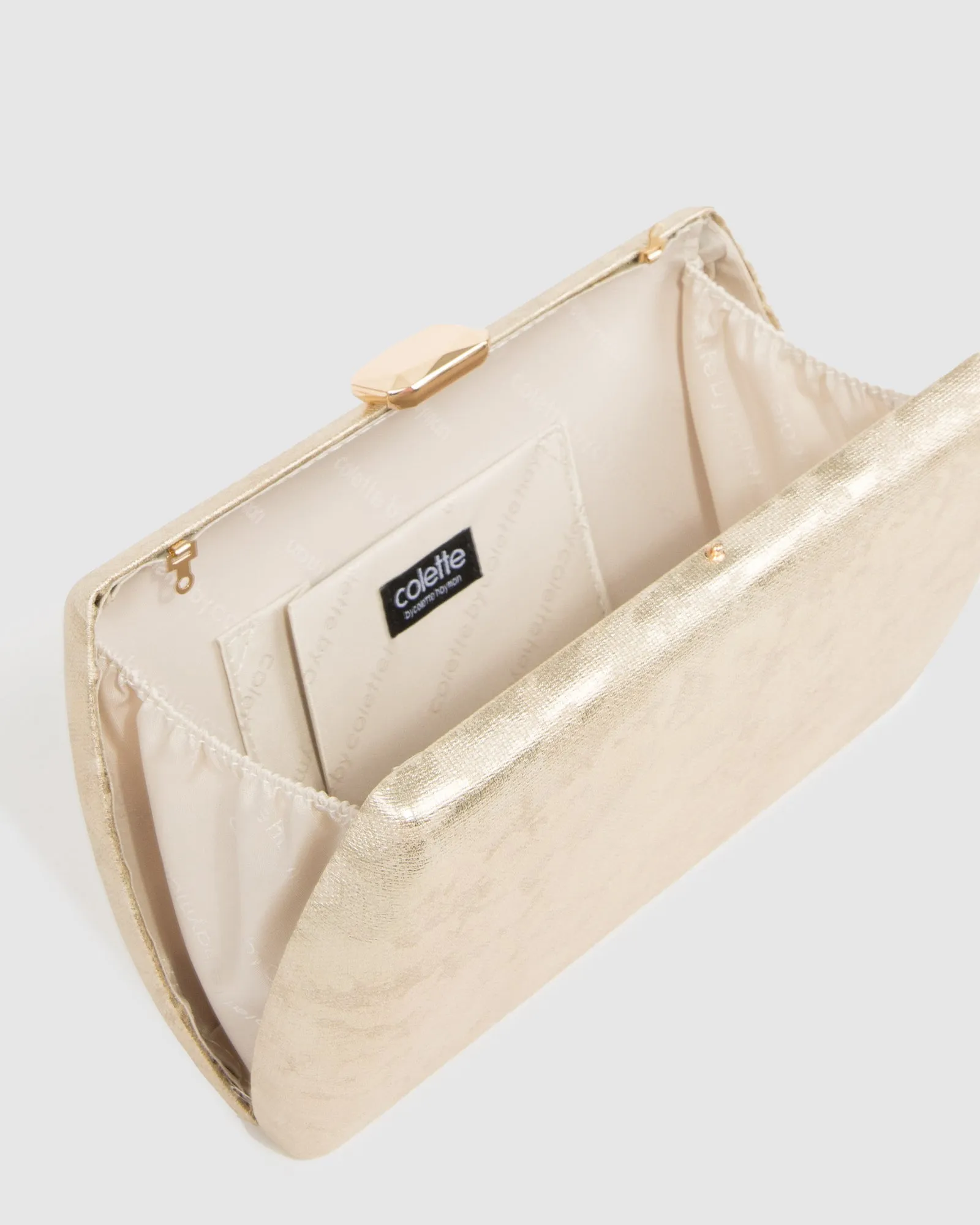 Gold Aliana Hardcase Clutch Bag sold by Collete Hayman product image thumbnail 5