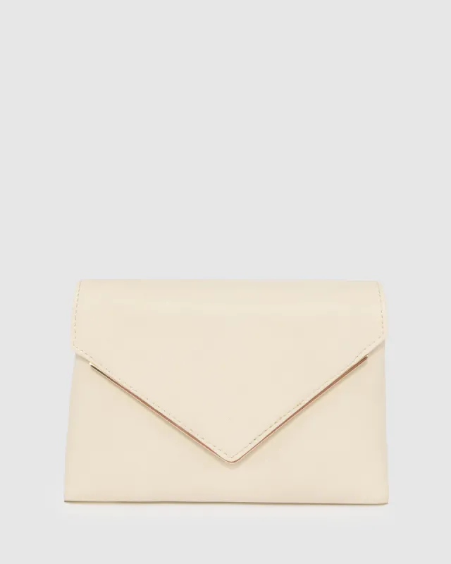 Ivory Amber Envelope Clutch Bag sold by Collete Hayman