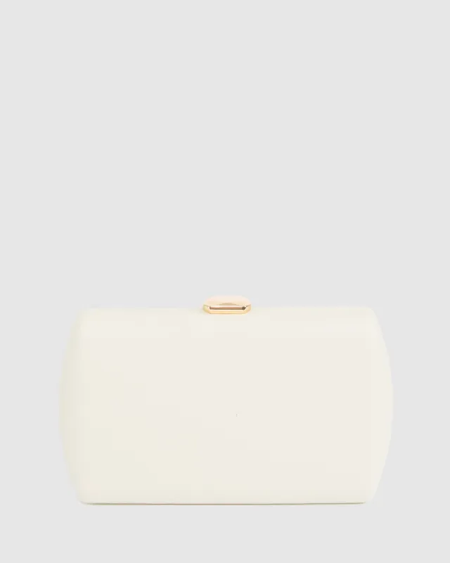 Ivory Aliana Hardcase Clutch Bag sold by Collete Hayman