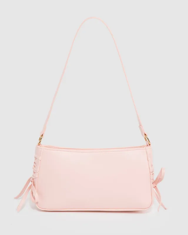Pink Frankie Bow Side Shoulder Bag sold by Collete Hayman