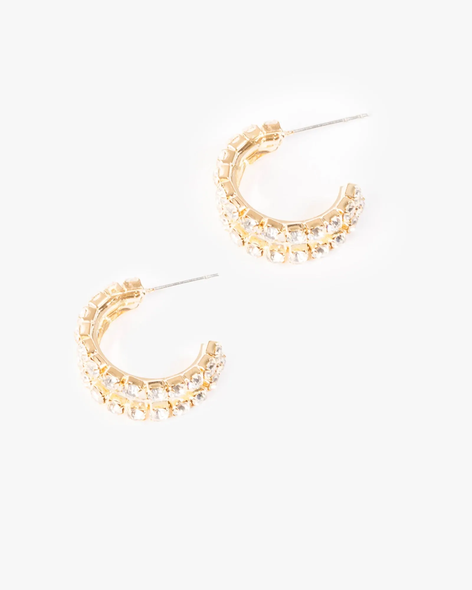 Crystal Double Hoop Earrings sold by Collete Hayman