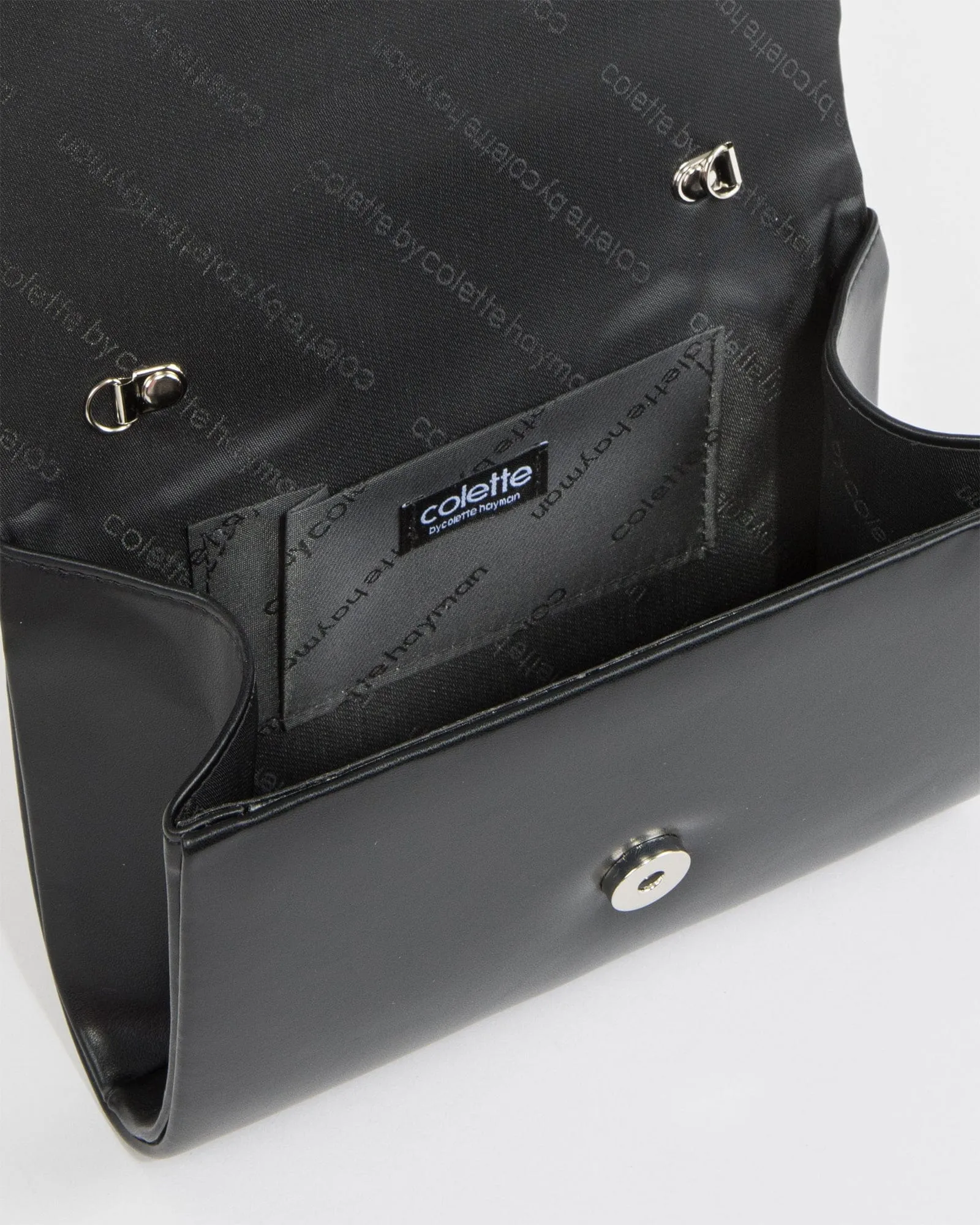 Black Adele Evening Clutch Bag sold by Collete Hayman product image thumbnail 5