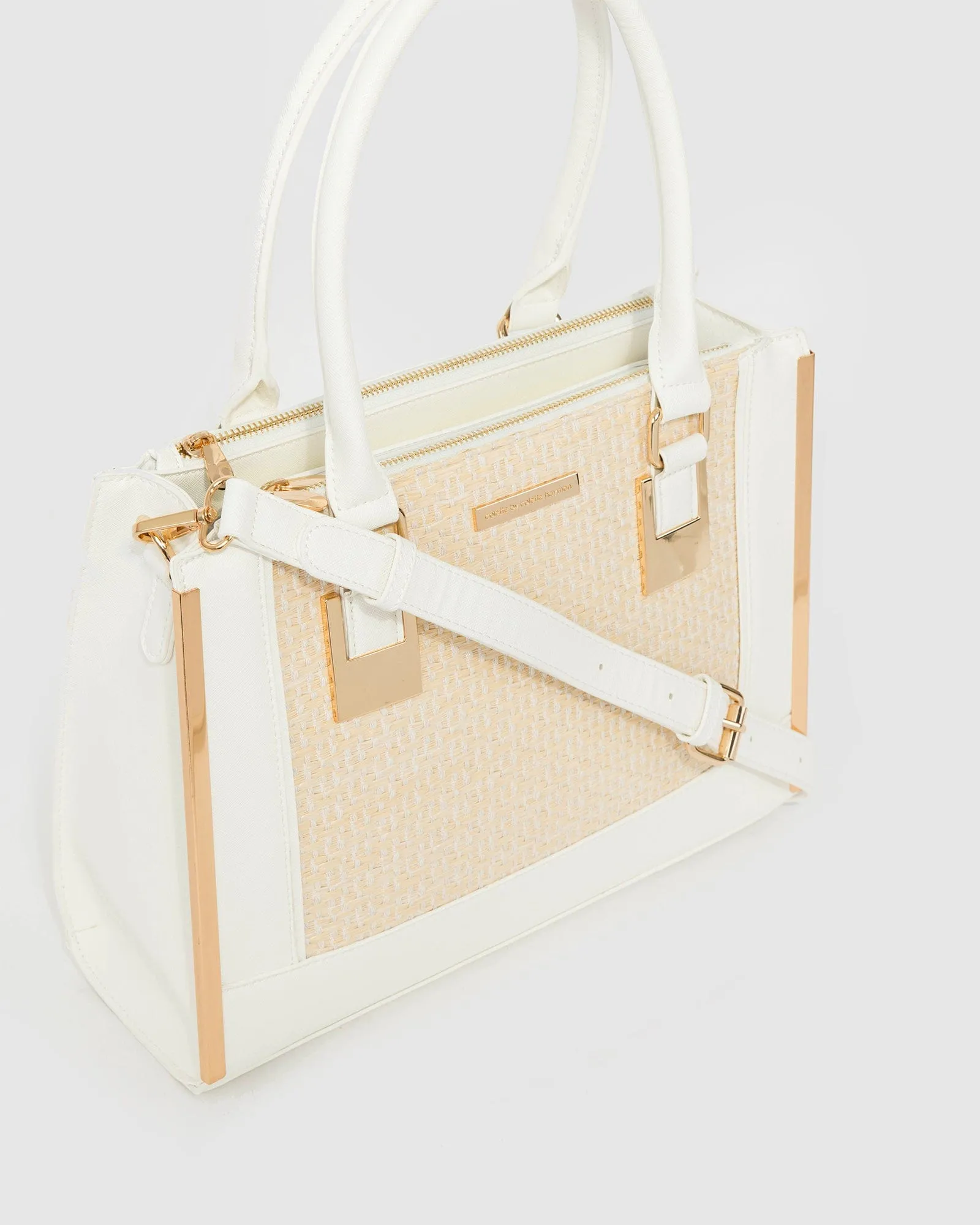 Multi Colour Lucy Panel Square Tote Bag sold by Collete Hayman product image thumbnail 3