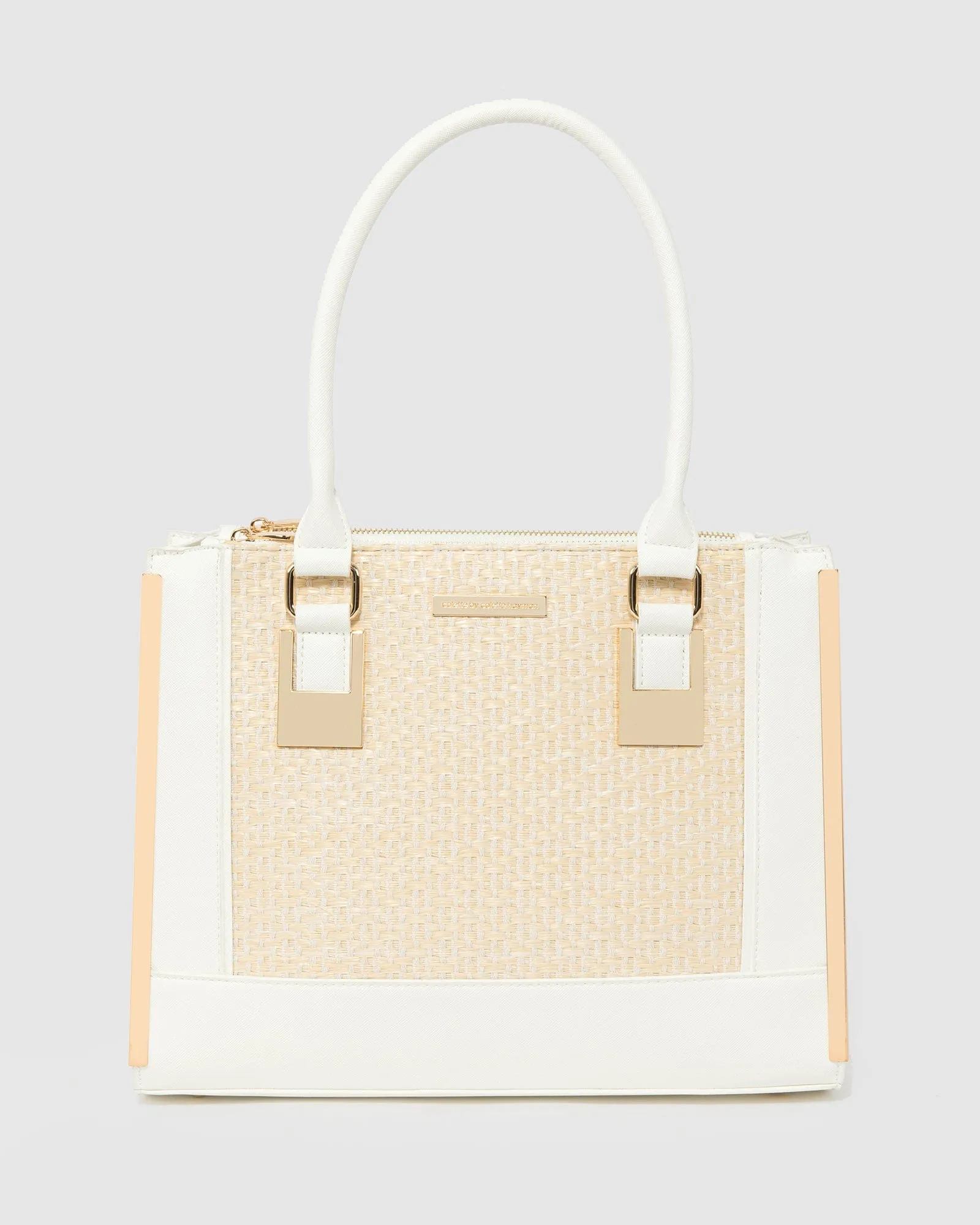 Multi Colour Lucy Panel Square Tote Bag sold by Collete Hayman