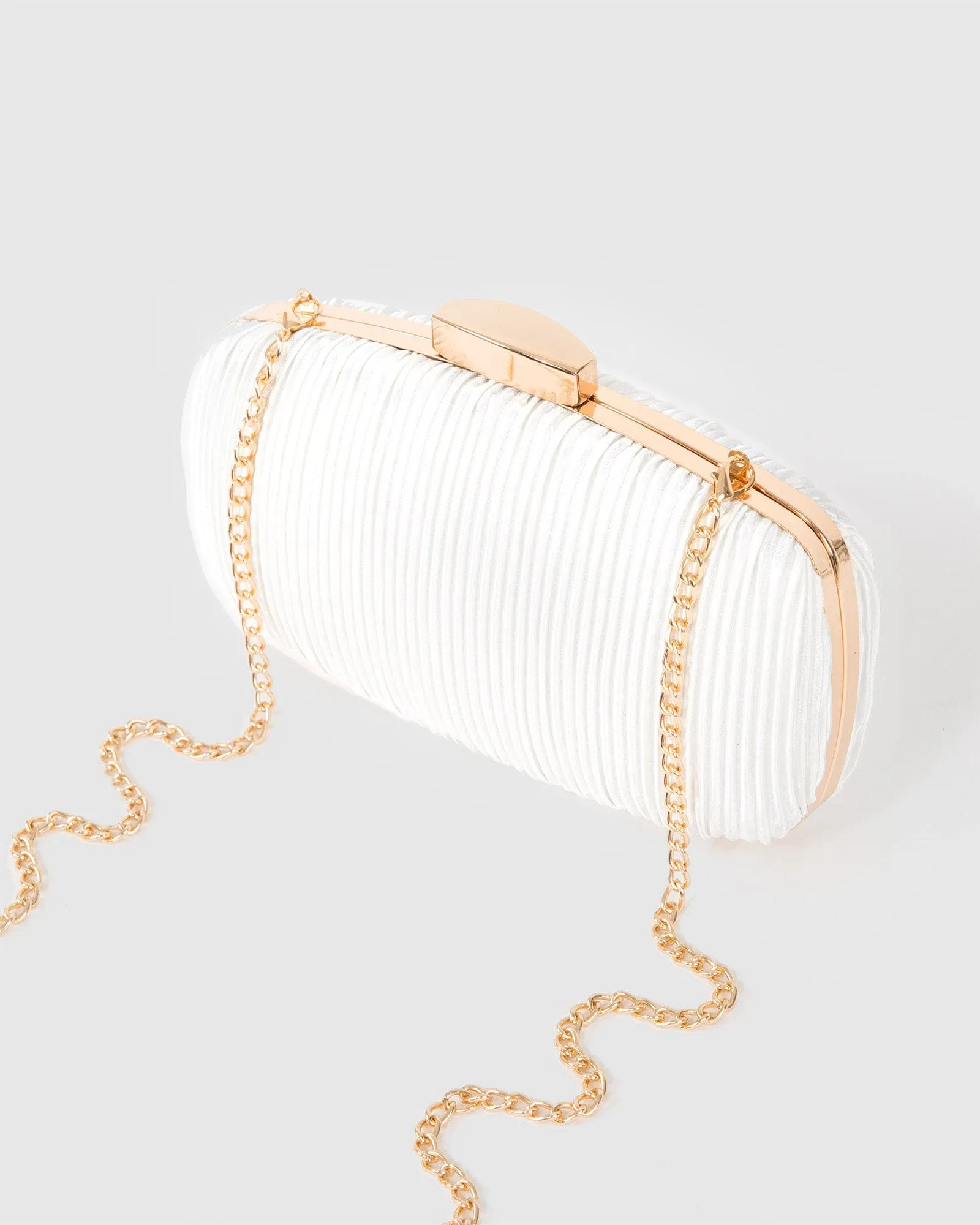 White Classic Hardcase Clutch Bag sold by Collete Hayman product image thumbnail 5