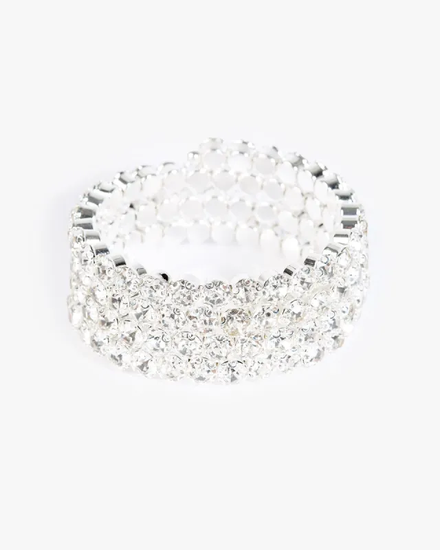 Crystal Chunky Cuff Bracelet sold by Collete Hayman