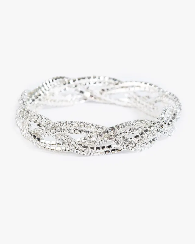 Crystal Platted Cup Chain Bracelet sold by Collete Hayman